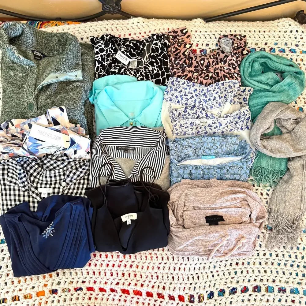 Women’s Clothing Lot 14 Pc Mixed Lot Umgee LL Bean Chico's J Jill Tail Some NWT